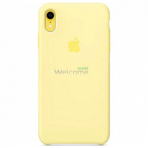 Чехол Silicone case iPhone XR Mellow Yellow (Original)