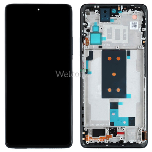 Дисплей Xiaomi 11T Pro в зборі з сенсором та рамкою Meteorite Gray service orig
