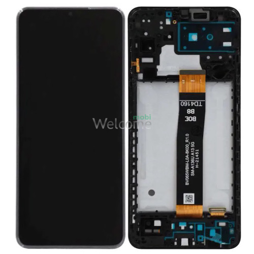 Дисплей Samsung SM-A136 Galaxy A13 5G (2022) в зборі з сенсором та рамкою black service orig