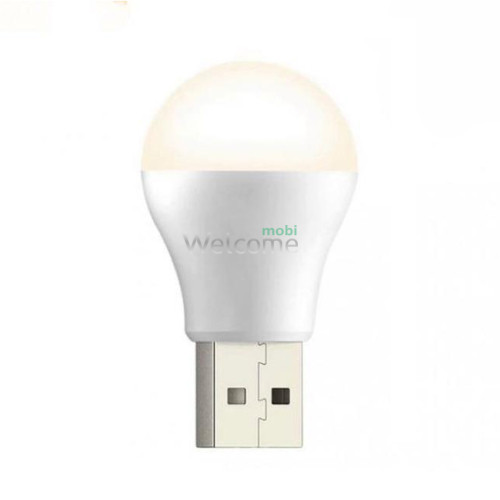 Лампочка XO Y1 LED с разъёмом USB, 1 Вт, белая