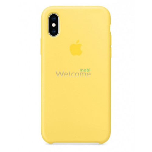 Чехол Silicone case iPhone X,XS Canary Yellow (Original)