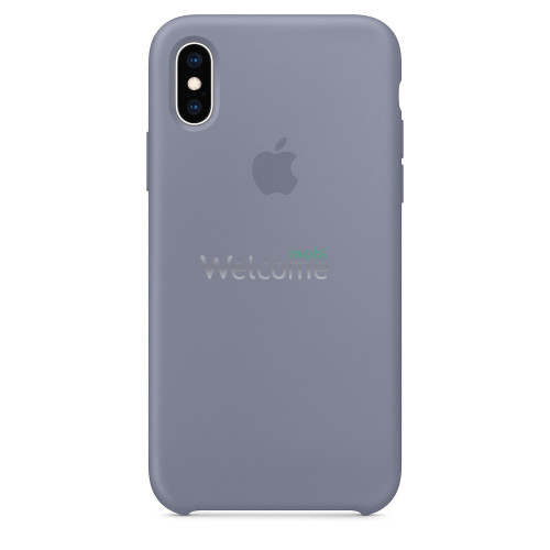 Чехол Silicone case iPhone X,XS Lavender Gray (Original)