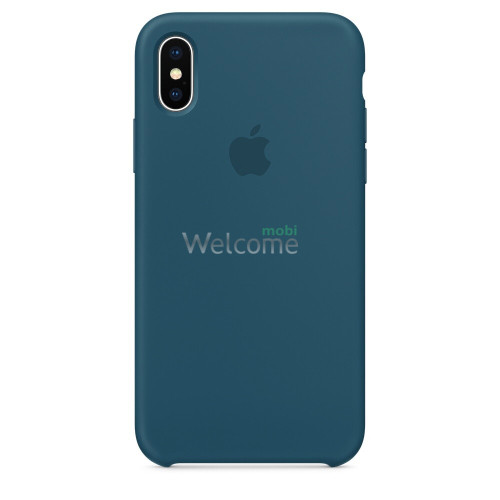 Чехол Silicone case iPhone X,XS Cosmos Blue (Original)