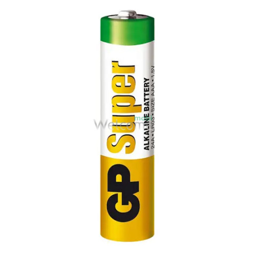 Батарейки GP Super (24A8,4ET-2EPB12) LR3,AAA (мизинчиковые, упаковка 12шт)