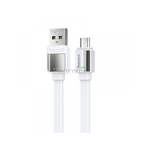 USB кабель micro Remax Platinum Pro RC-154m, 2.4A 1m white