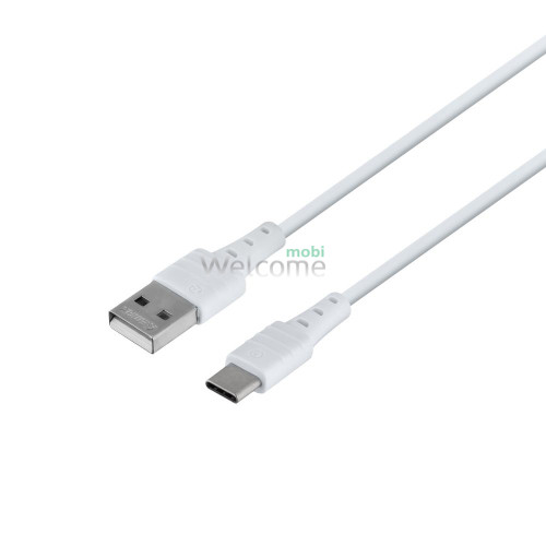 USB кабель Type-C Remax Zeron Series Elastic RC-179a, 2.4A 1m white