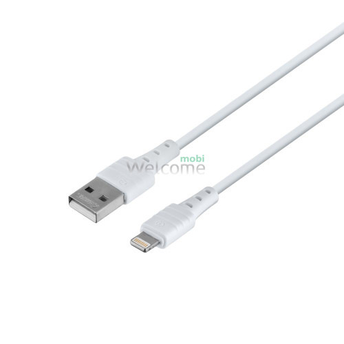 USB кабель Lightning Remax Zeron Series Elastic RC-179i, 2.4A 1m white