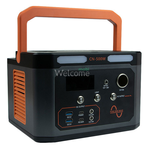 Портативная зарядная станция IBD-500Wh 129600mAh (USB, Type-C,AC, PD,QC, беспроводная зарядка гаджетов)