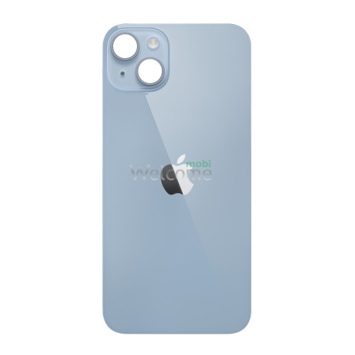 Задняя крышка (стекло) iPhone 14 Plus blue (big hole)