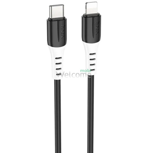 PD кабель Type-C to Lightning HOCO X82 Silicone 3A 20W 1m black