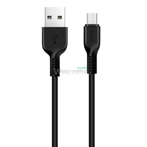USB кабель HOCO X20 Flash microUSB 2.4A 2m black
