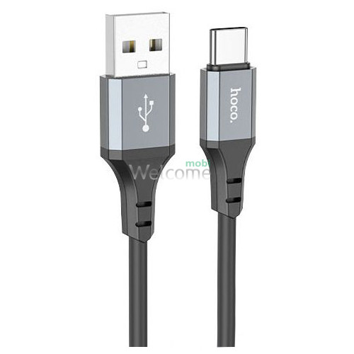 USB кабель HOCO X86 Spear Type-C 2.4A 1m black