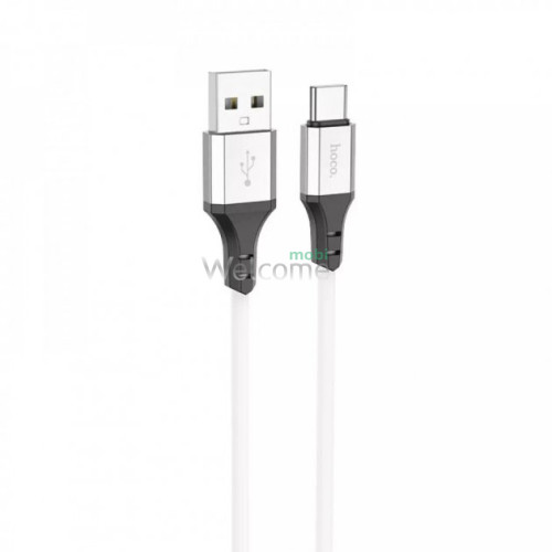 USB кабель HOCO X86 Spear Type-C 2.4A 1m white