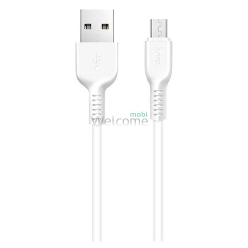 USB кабель HOCO X20 Flash microUSB 2.4A 2m white