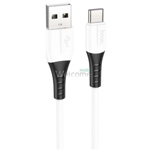 USB кабель HOCO X82 Silicone Type-C 2.4A 1m white