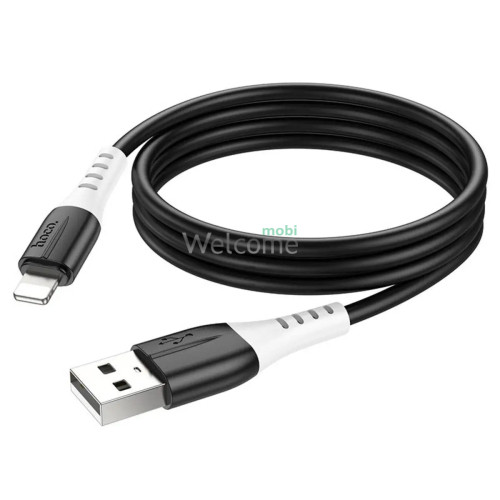 USB кабель HOCO X82 Silicone Lightning 2.4A 1m black
