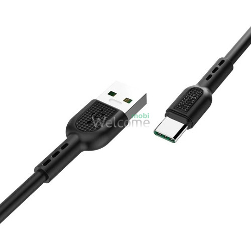 USB кабель HOCO X33 Surge flash Type-C 5A 1m black