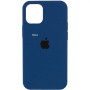 Silicone case for iPhone 13 (27) navy blue (закрытый низ)