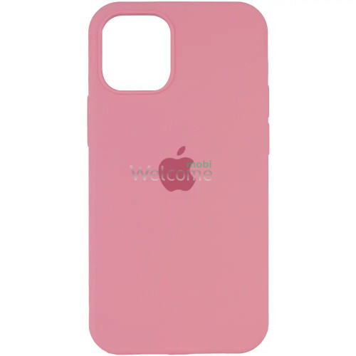 Silicone case for iPhone 13 ( 6) light pink (закрытый низ)