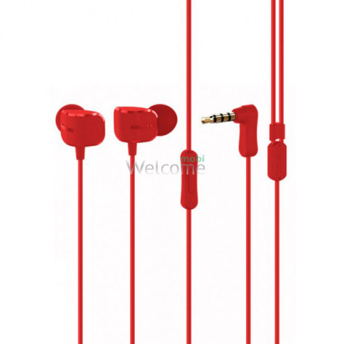 Наушники Remax RM-502 Crazy Robot In-ear Earphone red  