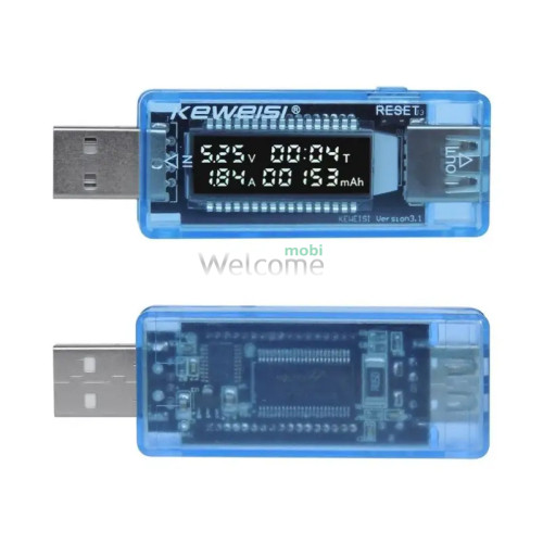 USB Charger Doctor Keweisi KWS-V20 для измерения напряжения, тока и ёмкости при зарядке мобильного устройства