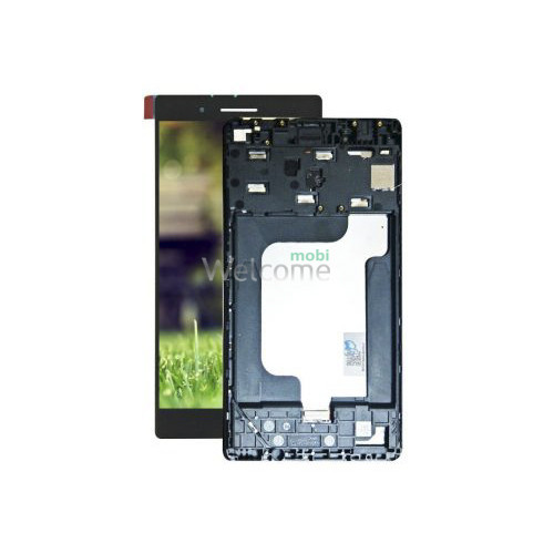 Дисплей до планшету Lenovo TB3-730 Tab 3/TB-7304i Tab 7 в зборі з сенсором та рамкою black (ZA310064UA)