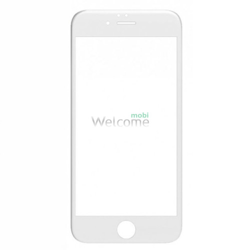 Стекло iPhone 7,8,SE 2020 4.7 (0.3 мм, 6D, белое) без упаковки