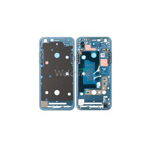 Дисплей LG Q610 Q7 в зборі з сенсором та рамкою blue (оригінал переклей)