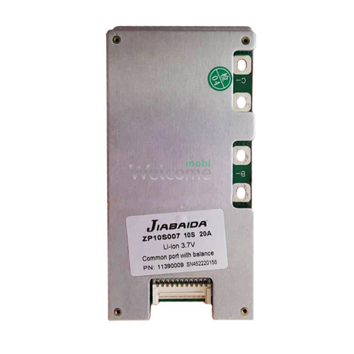 Плата защиты аккумулятора BMS JBD 10S 20A 36v li-ion (ZP10S007, PN 11390009, SN 452220156)