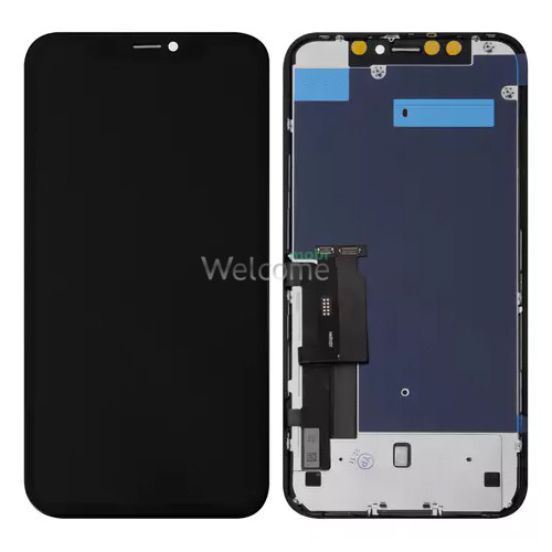 Дисплей iPhone XR в зборі з сенсором та рамкою black (GX in-cell TFT)
