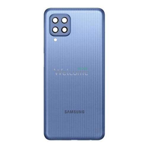 Задня кришка Samsung M225 Galaxy M22 2021 blue (зі склом камери)