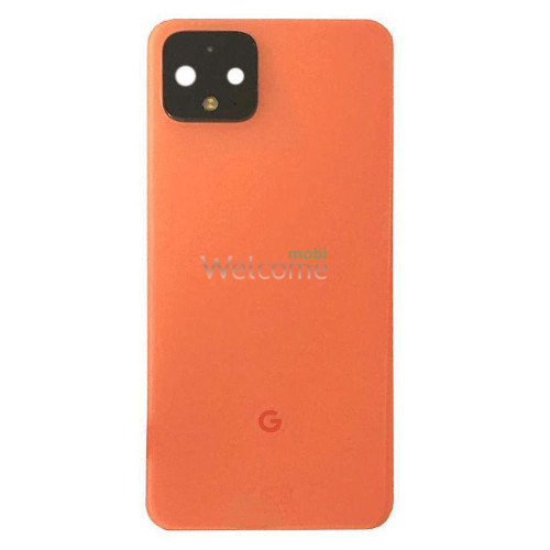 Задняя крышка Google Pixel 4 XL orange (Original PRC) (со стеклом камеры)
