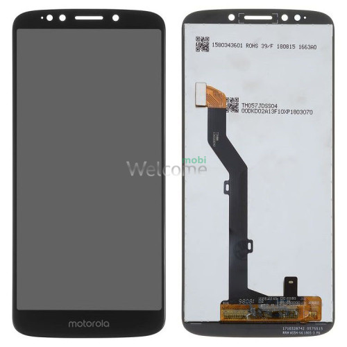 Дисплей Motorola XT1922 Moto G6 Play,E5 в сборе с сенсором black Original PRC (151мм)