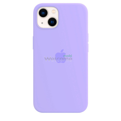 Silicone case for iPhone 14 ( 5) lilac (закрытый низ)
