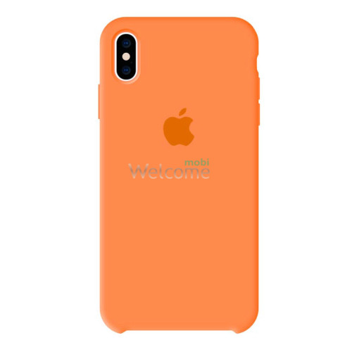 Чехол Silicone case iPhone X,XS Papaya (Original)