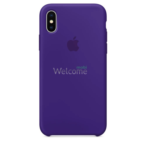 Чехол Silicone case iPhone X,XS Ultra Violet (Original)