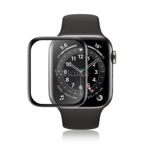 Защитная пленка Apple Watch 49 mm (0.2 мм, 3D чёрная) Polycarbone