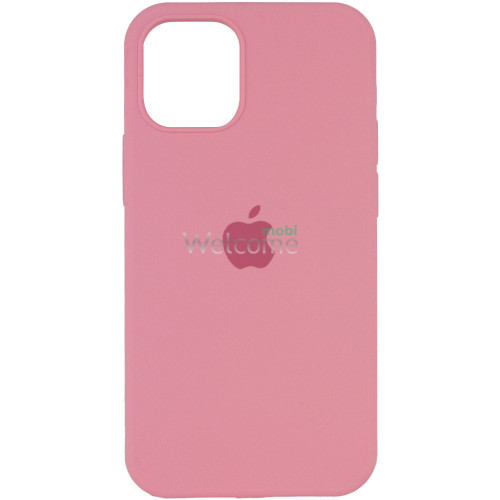 Silicone case for iPhone 14 Pro ( 6) light pink (закрытый низ)
