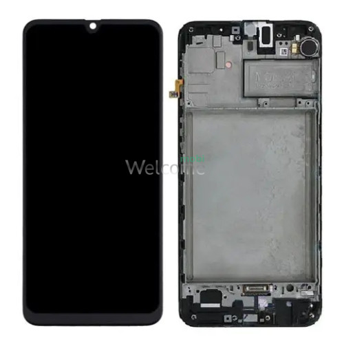 Дисплей Samsung SM-M315,M217 Galaxy M31,M21s в сборе с сенсором и рамкой black OLED A+