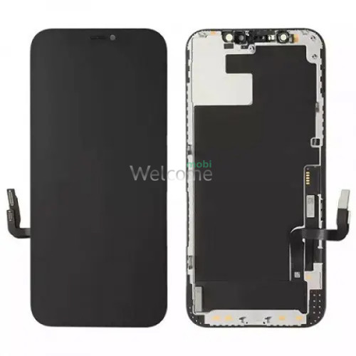 Дисплей iPhone 12,iPhone 12 Pro в сборе с сенсором и рамкой black (ZY in-cell TFT)