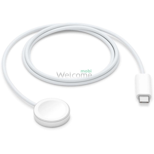 Зарядний кабель Type-C для Apple Watch Magnetic Fast Charger Cable to USB-C (MLWJ3) 1m white