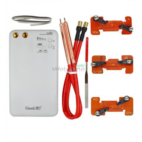 Апарат точкового зварювання АКБ QianLi Macaron (11-12), з акумулятором та тримачами iPhone 11-12 Pro Max