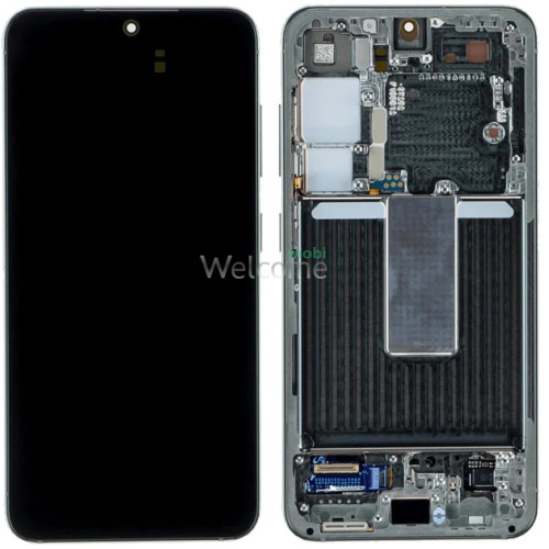 Дисплей Samsung SM-S916 Galaxy S23 Plus 5G (2023) в сборе с сенсором и рамкой Graphite Grey service orig