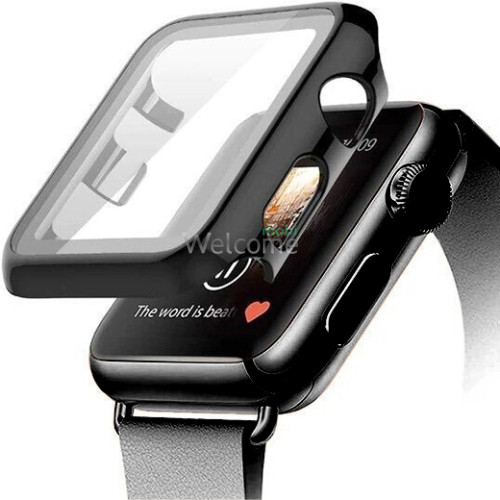 Чохол із захисним склом для Apple Watch 1/2/3 42mm black