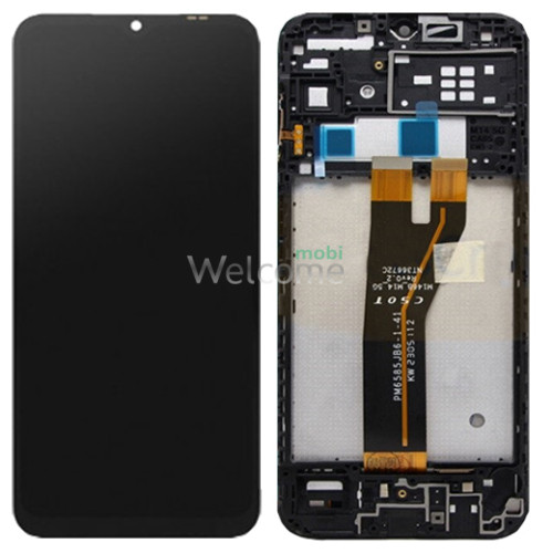 Дисплей Samsung SM-M146B Galaxy M14 5G 2023 в сборе с сенсором и рамкой black service orig