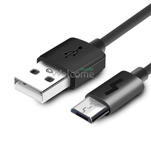 USB кабель Xiaomi microUSB, 2A, 1м черный