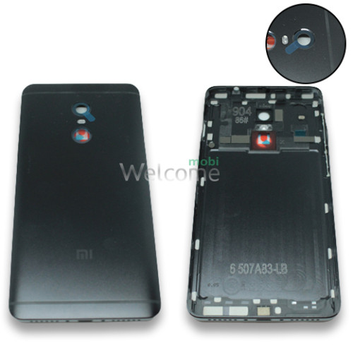 Задняя крышка Xiaomi Redmi Note 4 MediaTek,Note 4X 4GB 64GB black (со стеклом камеры) (УЦЕНКА)