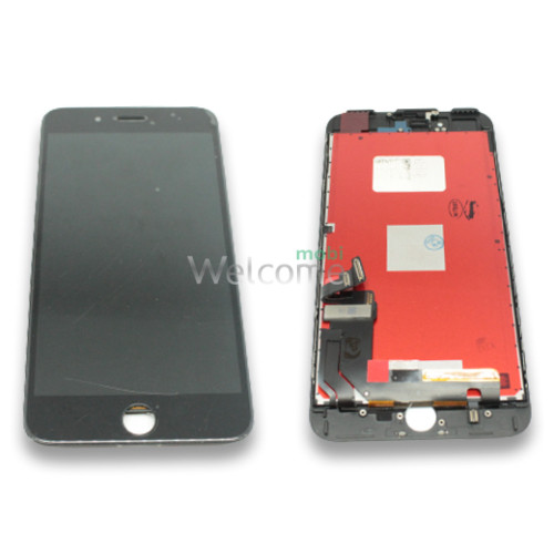 Дисплей iPhone 7 Plus в зборі з сенсором та рамкою black (On-cell) (УЦІНКА)
