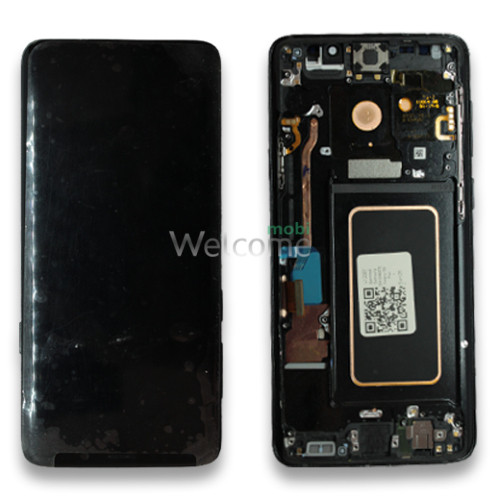 Дисплей Samsung SM-G965FD Galaxy S9 Plus в сборе с сенсором и рамкой Midnight Black service orig (УЦЕНКА)