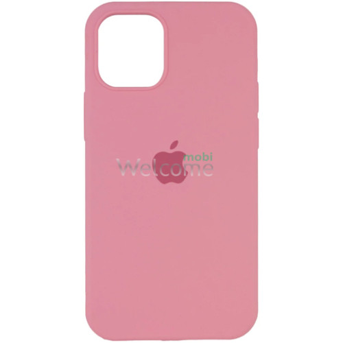Silicone case for iPhone 15 ( 6) light pink (закритий низ)